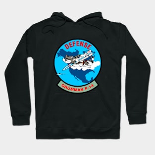 F-14 Tomcat - DEFENSE Grumman F-14 - Clean Style Hoodie